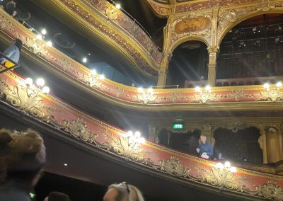 Inside theatre view, stall and dress circle view
