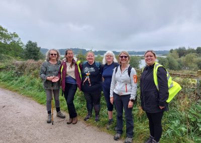 Group photo with Carsington Water background